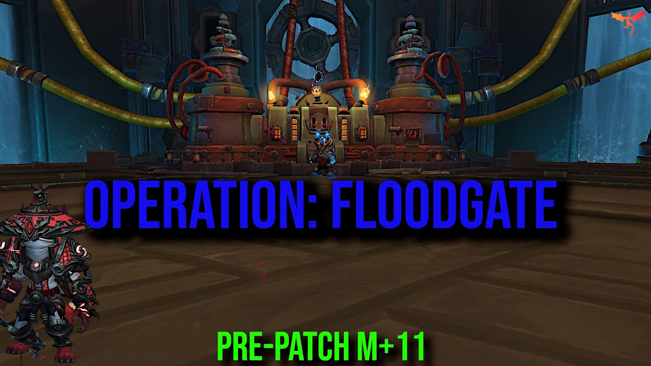 Operation: Floodgate +11 Full Run | Brewmaster Monk Tank POV | Midnight Pre-Patch Edition