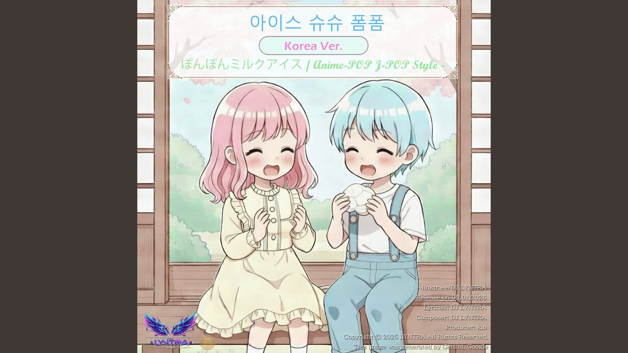 Sweet and Bouncy Pom Pom Milk Ice: A High-Energy J-Pop Anthem (Kawaii Anime-Pop Style) [Korea Ver.]