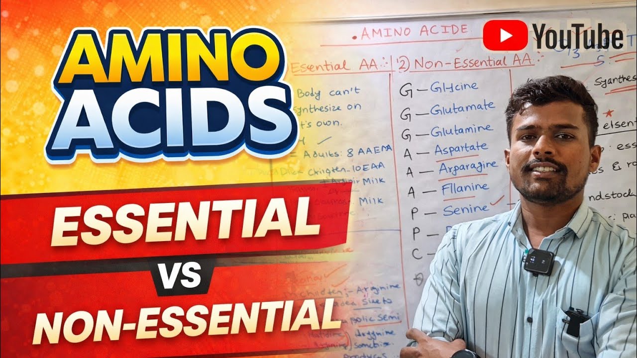 Amino Acid Essential vs Non Essential Trick ...Day 16/30..