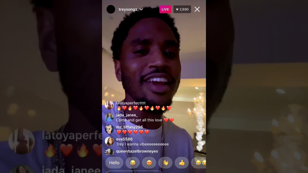 Trey Songz Sings Karaoke to his own song and does “irreplaceable” by Beyoncé IG live 12/13/2020