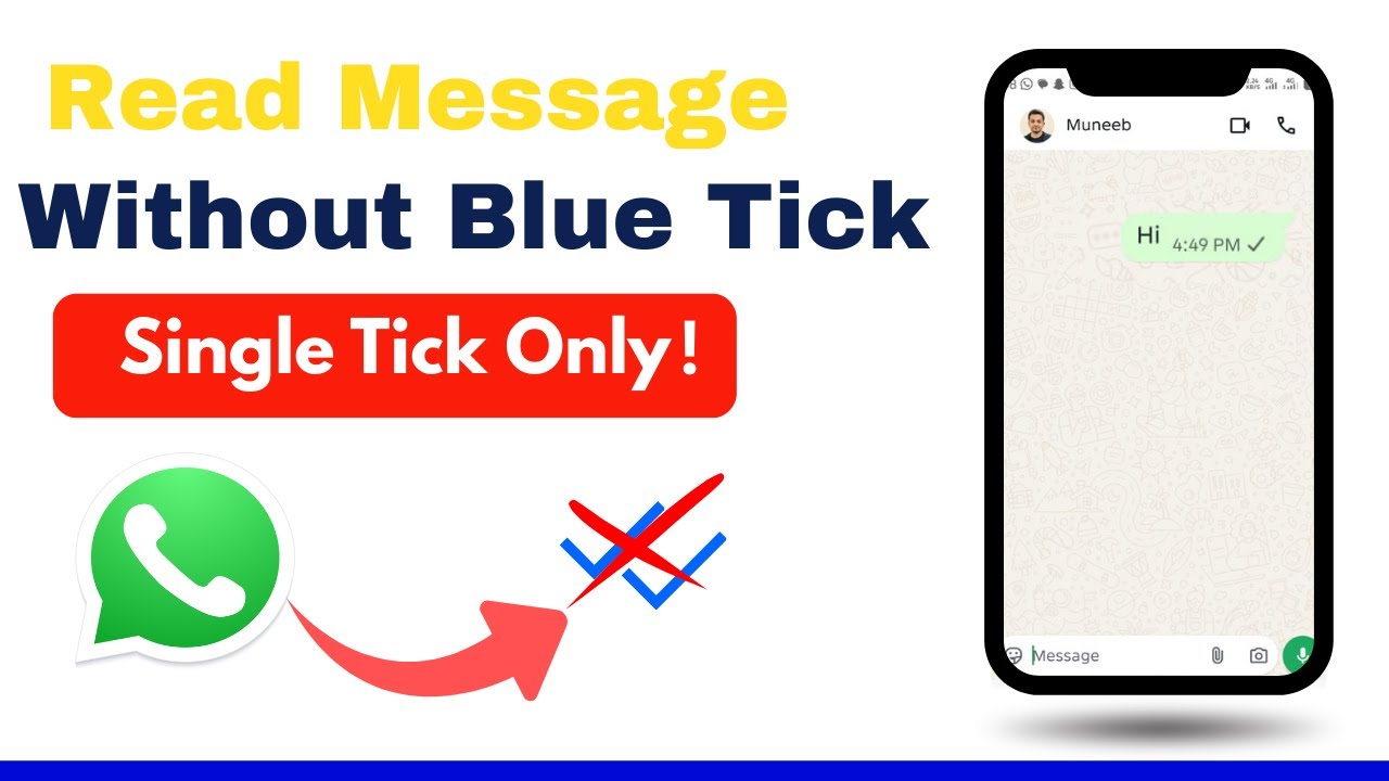 How to Read WhatsApp Messages Without Blue Tick  WhatsApp Single Tick Only Trick