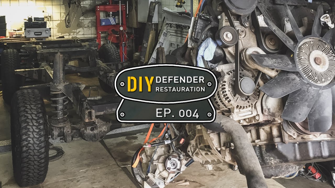 Motor & Getriebe raus - Land Rover Defender Restauration | EP. 4