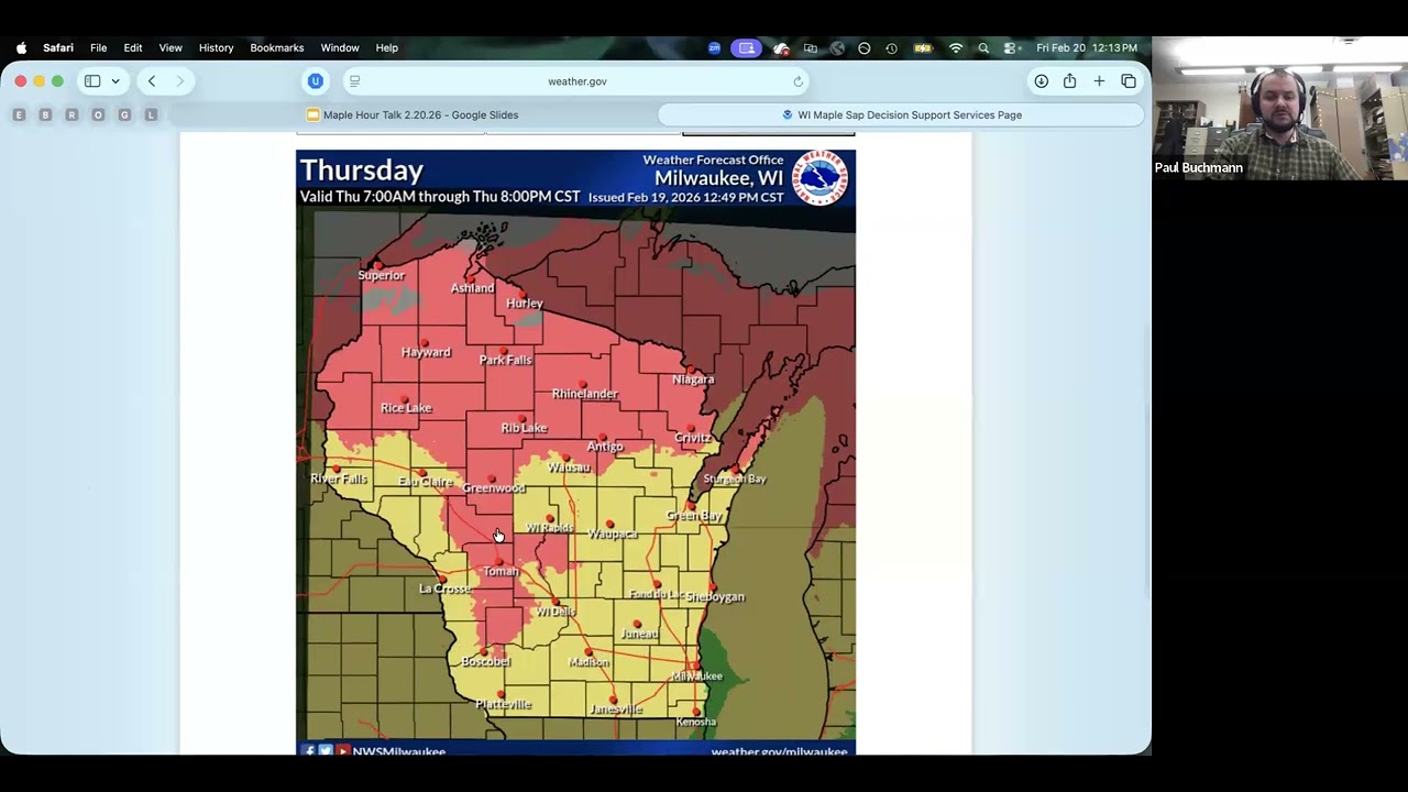 WI Maple Hour: Sap Flow and the State Climatology Office