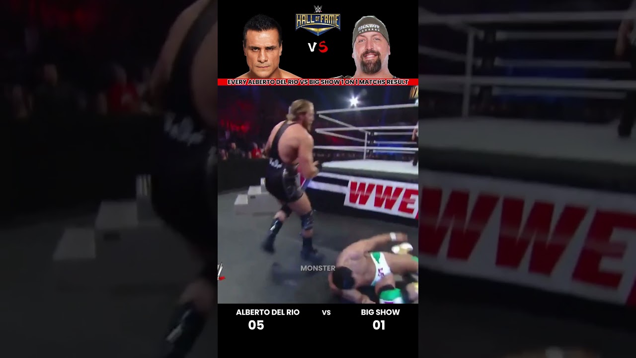 Every Alberto del Rio vs Big Show 1 on 1 Match Result Edit 💥 #wwe