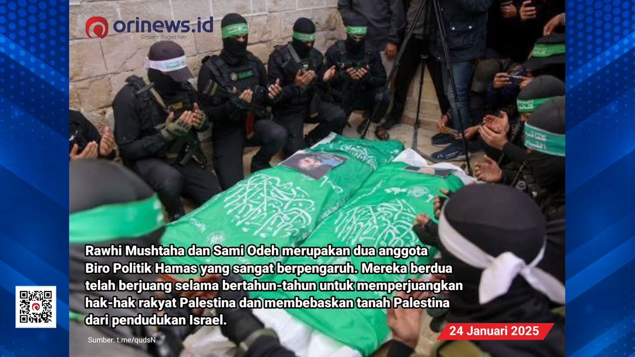 Upacara Pemakaman Dua Anggota Biro Politik Hamas Yang Gugur | 24/1/2025