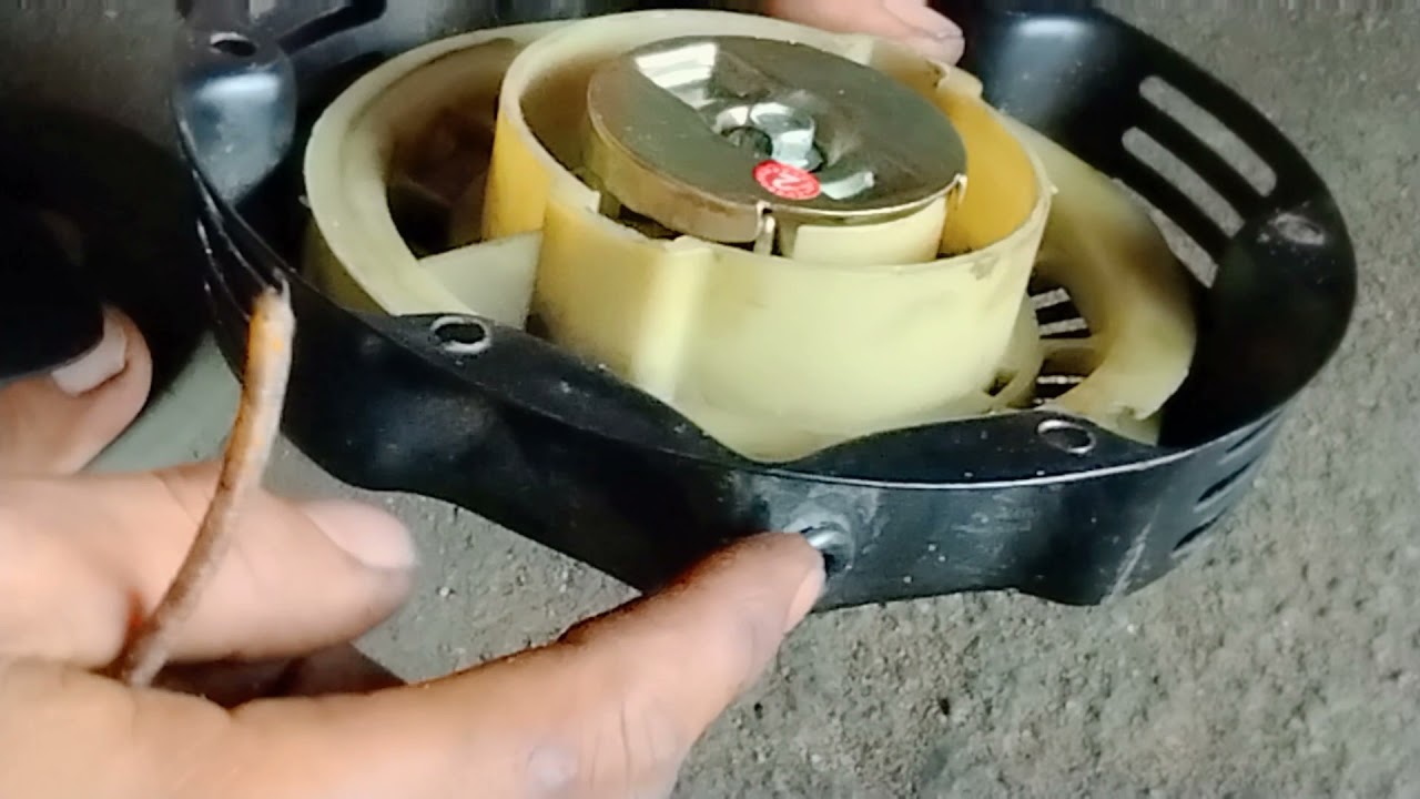 CARA PASANG TALI RECOIL STATER GENSET