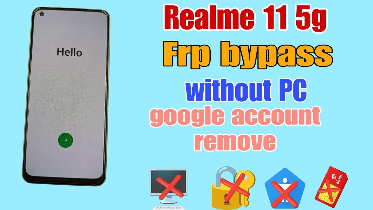 Realme 11/ 11x 5g Frp bypass without pc || Frp bypass|| remove google account ||
