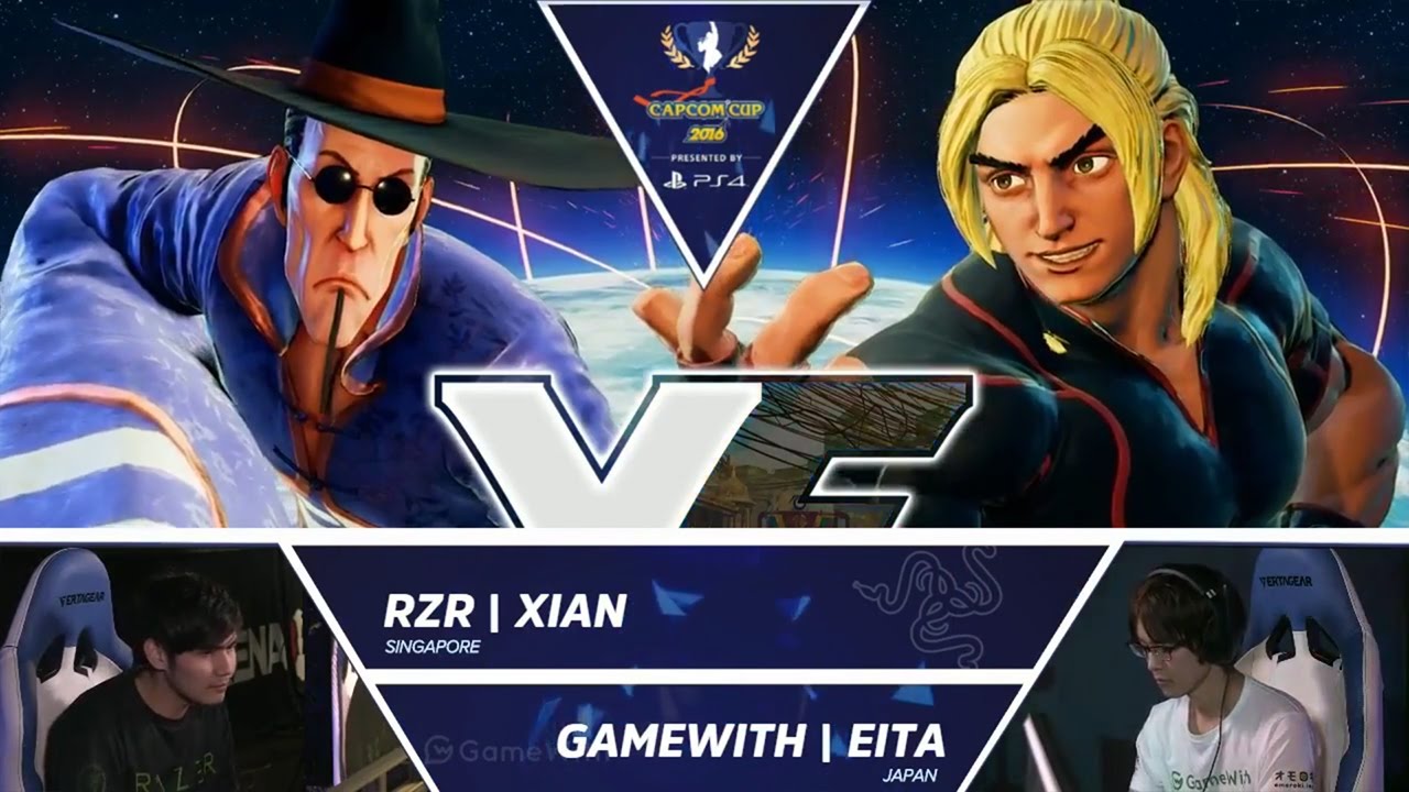 SFV: RZR Xian vs GameWith Eita - Capcom Cup 2016 Day 1 Top 16 - CPT2016