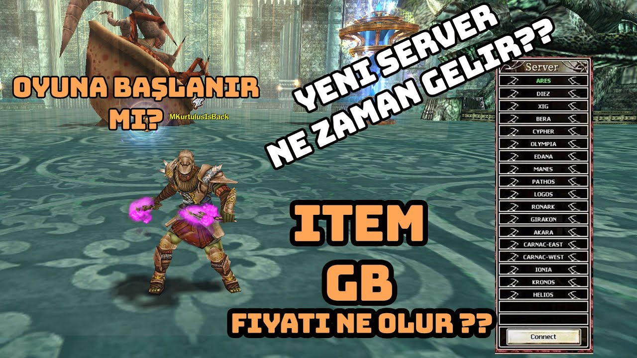 Yeni server ne zaman gelir? item gb fiyatı ne olur? #knightonline
