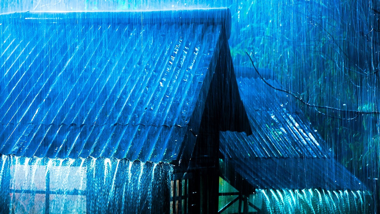 Truenos Reales | Lluvia Torrencial y Viento ⛈️ Para Dormir Profundamente Ya
