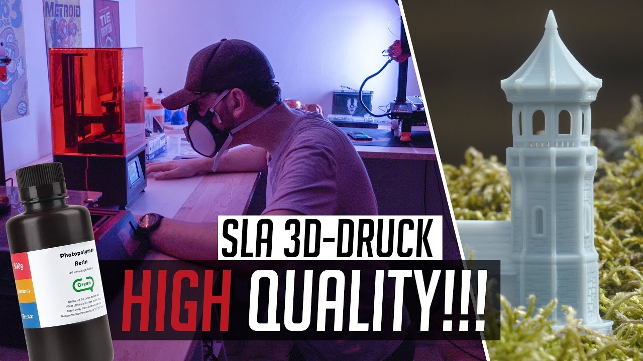 SLA 3D-Druck: HAMMER QUALITÄT mit FLÜSSIG-HARZ?! (Elegoo Mars Review)