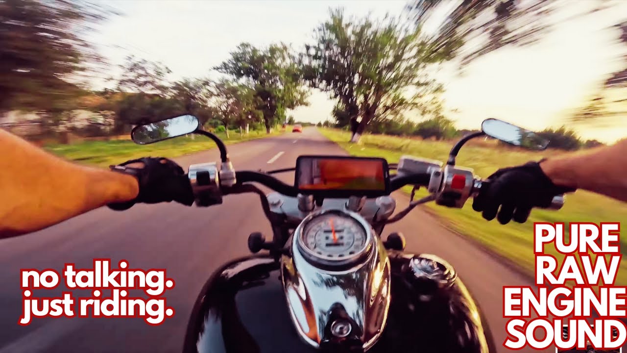 Yamaha VSTAR XVS 650 Bobber | POV RAW PURE ENGINE SOUND 4K