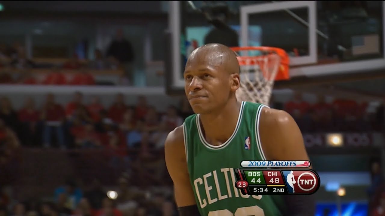 Ray Allen Full Highlights 2009 Playoffs R1G6 at Bulls - 51 Pts, 9 Threes