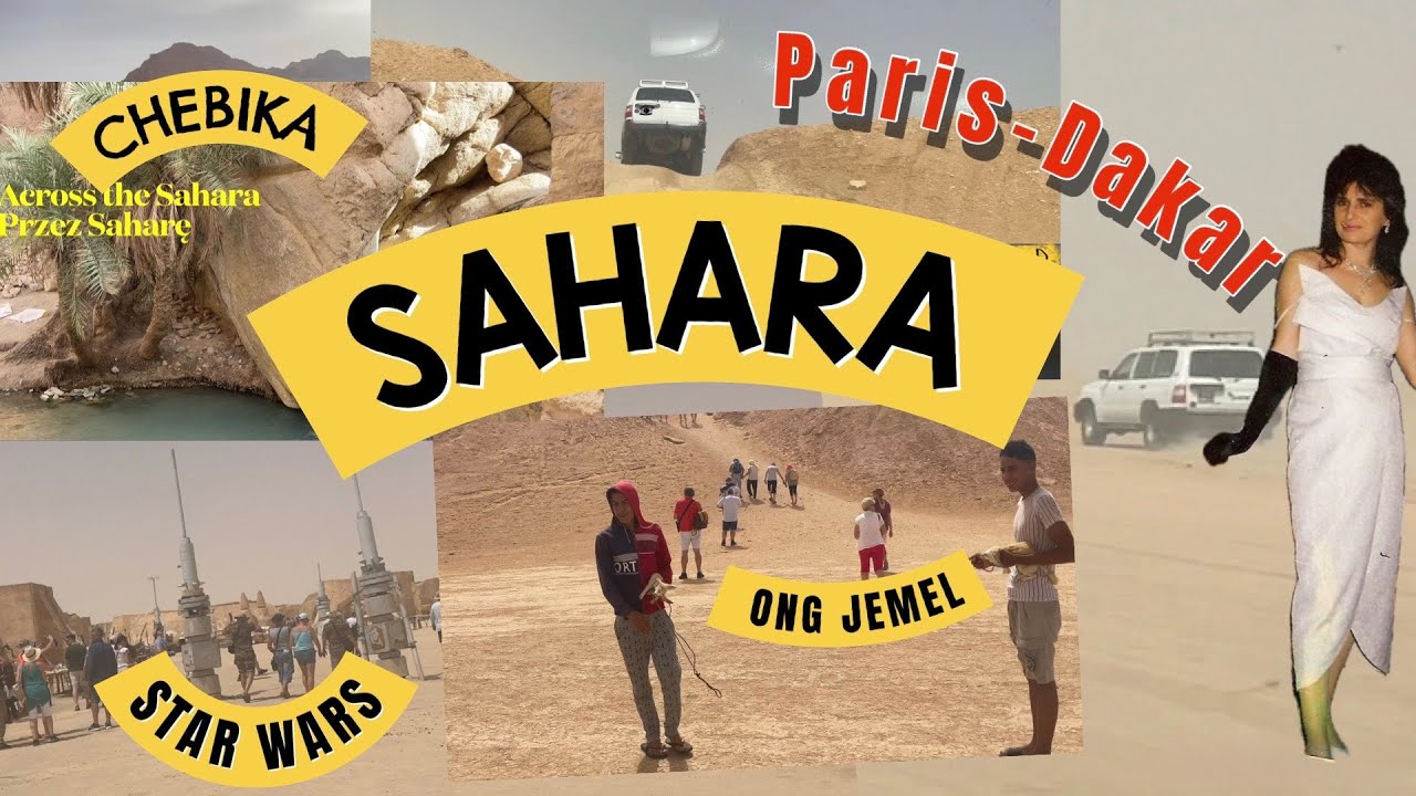 Tunisia, SAHARA. PARYŻ-DAKAR - dżipy, Góry Atlas, oazy, sztuczne wioski czyli zabawy na pustyni 4K