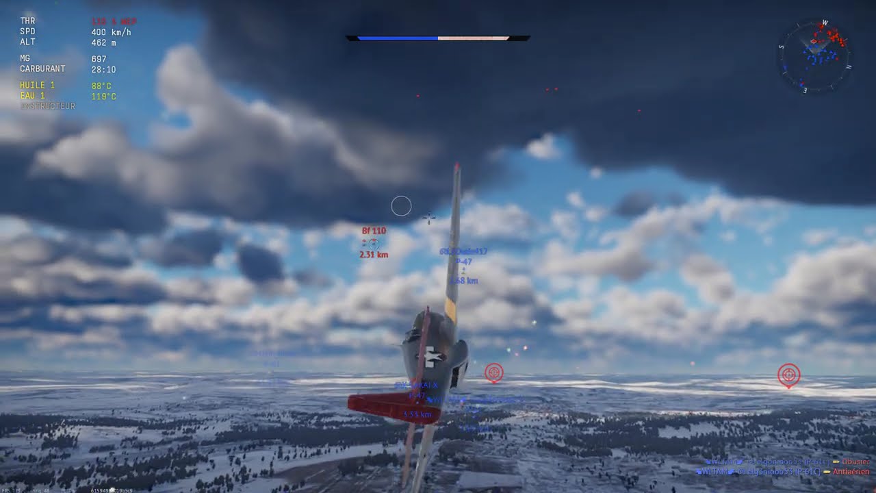 I tested the P-51 Red Tail on a Relistic Battle in War Thunder