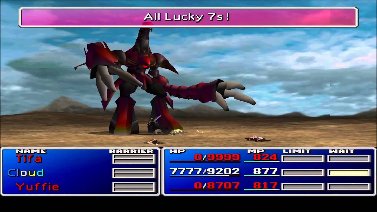 All Lucky 7's Ruby Weapon