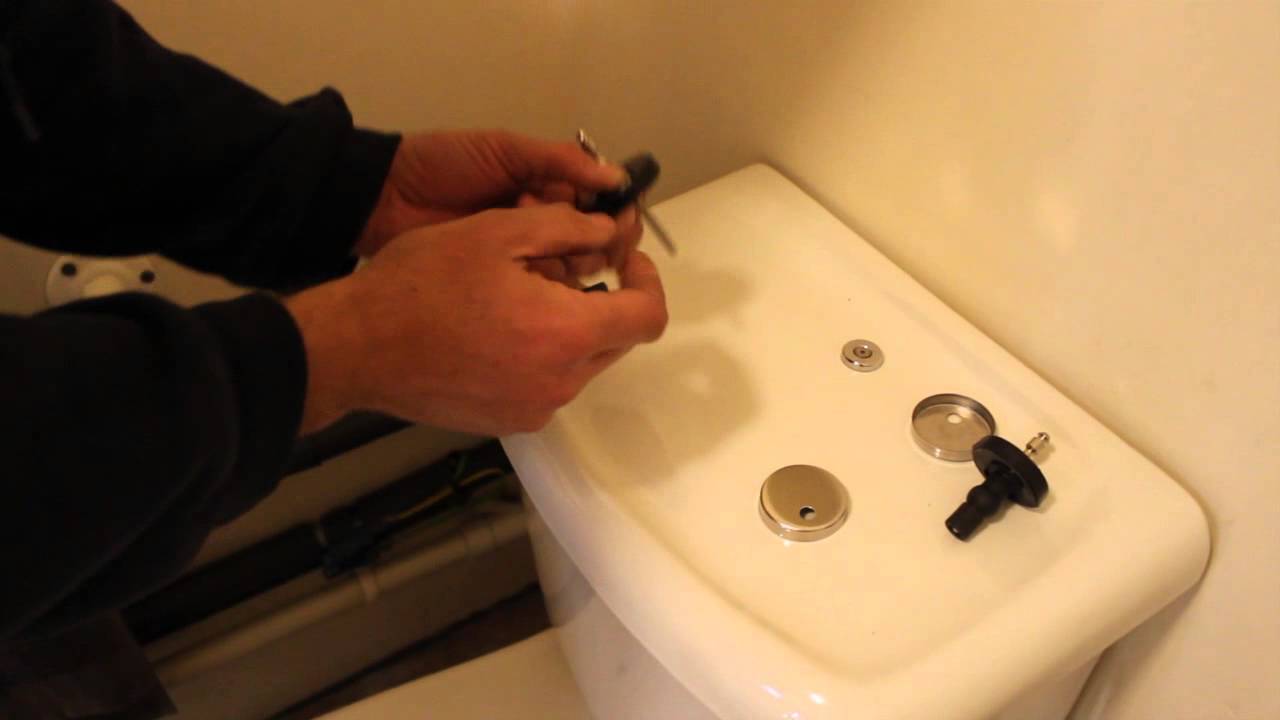 D Shape Toilet Seat. How to attach top fittings.