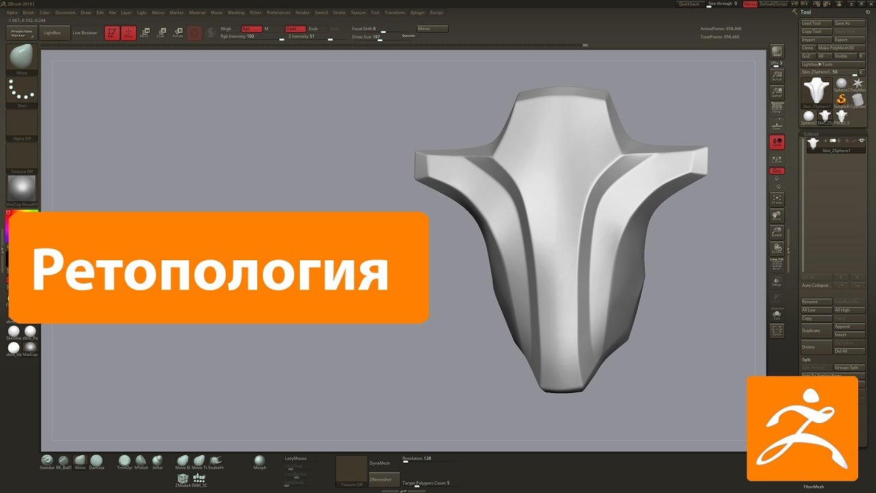 Ретопология в Zbrush/ Стоит ли делать?