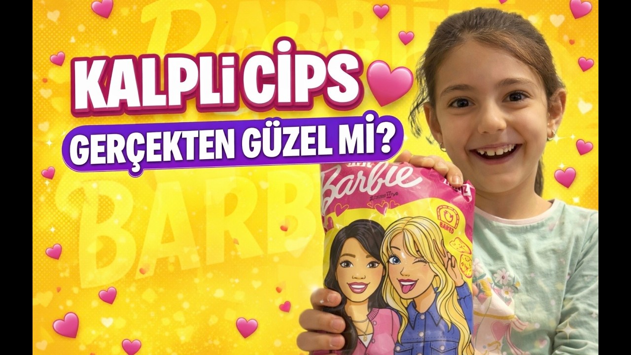 BARBİE KALPLİ CİPS DENEDİK 💖|! GERÇEKTEN GÜZEL Mİ ?
