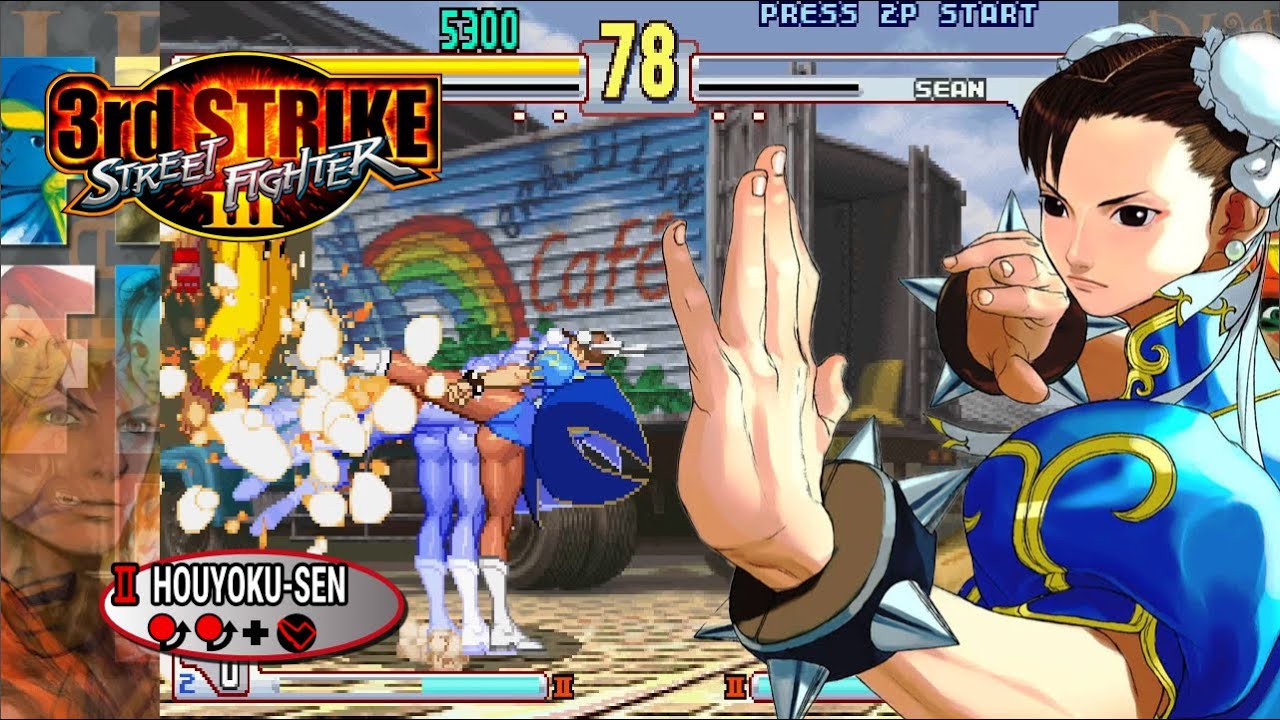 Chun-Li SA2 (Houyoku Sen) Playthrough - Street Fighter 3 Third Strike [ARCADE][HD]