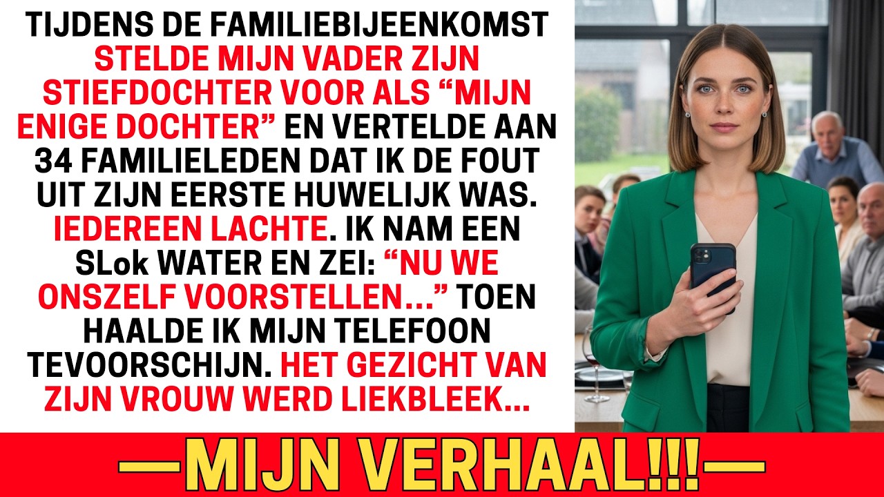“JIJ BENT MIJN GROOTSTE FOUT,” ZEI MIJN VADER TEGEN 34 FAMILIELEDEN — TOEN TOONDE IK HAAR BERICHTEN
