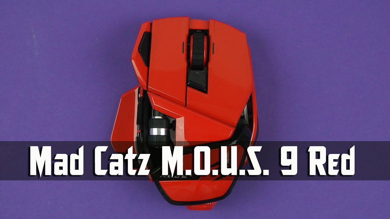Распаковка Mad Catz M.O.U.S. 9 Red