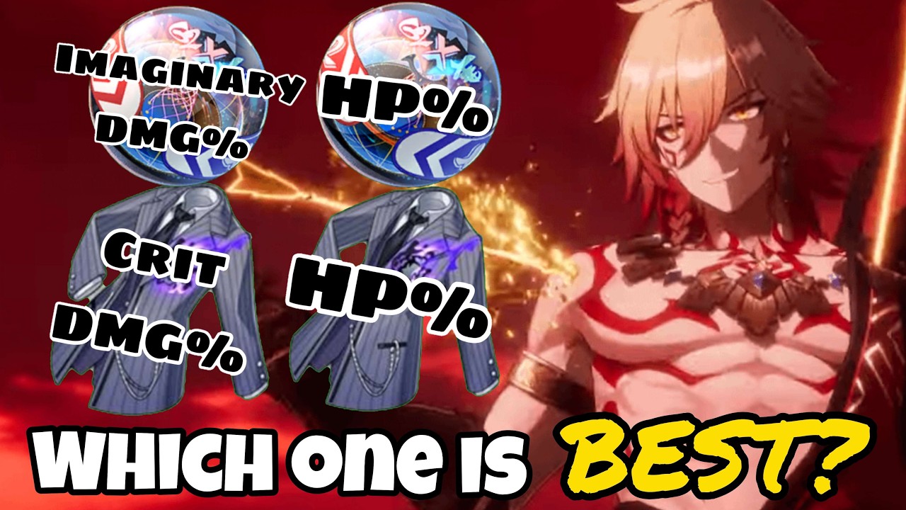 Slow Mydei Relic Comparison | Crit DMG% vs. HP% vs. Imaginary DMG% | Honkai: Star Rail