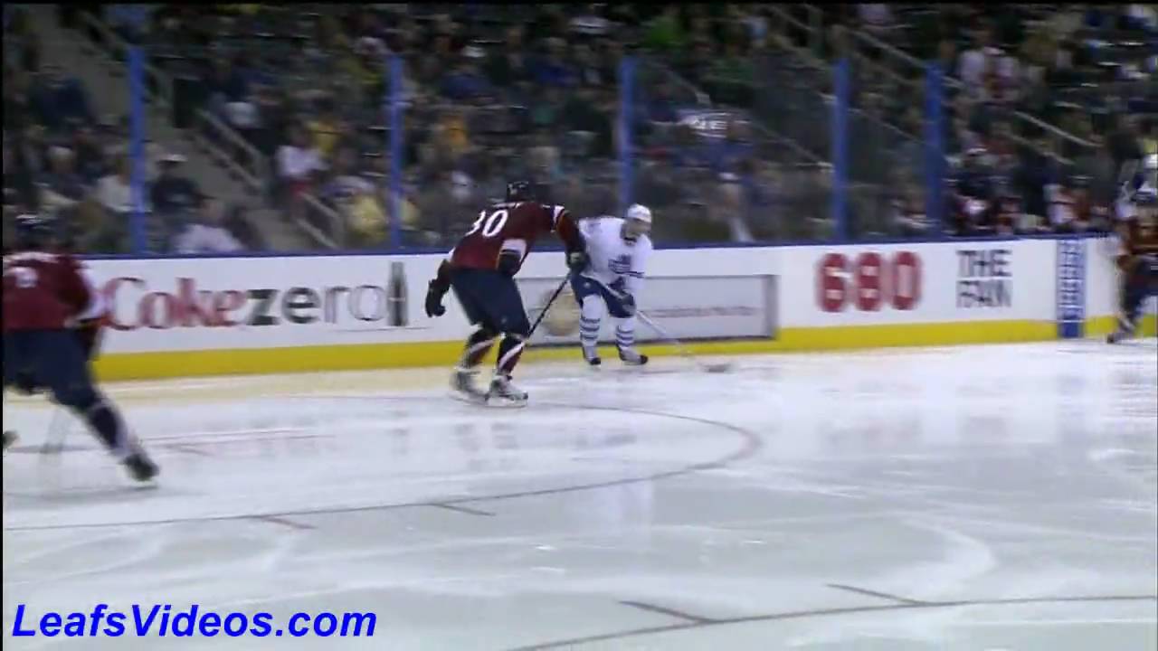 TOR 2 @ ATL 1 - Leafs Hit Goalposts - 100325