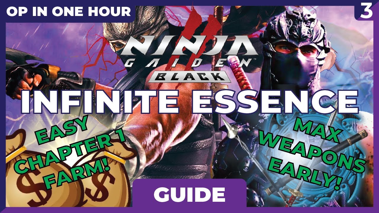 ОП ЧЕРЕЗ ОДИН ЧАС - Ninja Gaiden 2 Black Infinite Essence Farm в Главе 1 - Прокачайтесь как можно...