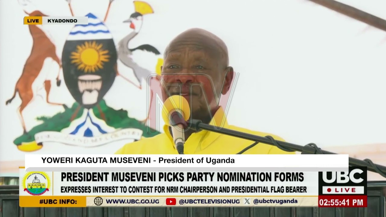 Museveni picks NRM nomination forms for 2026 Presidential Race