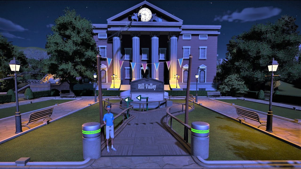 【ジェットコースター】バック・トゥ・ザ・フューチャーコースター に乗る  Ride the(Back to the Future Rollecoaster!) Planet Coaster