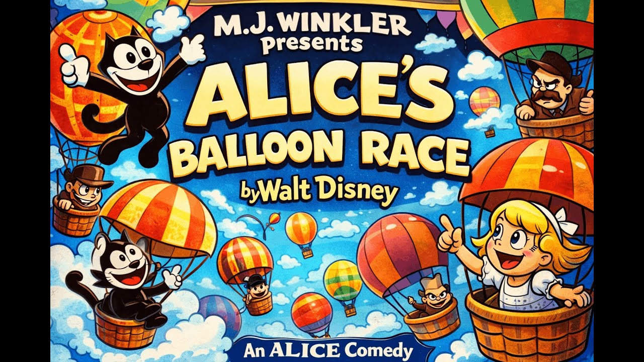 Disney’s FIRST Era in COLOR & SOUND? 🤯  Alice’s Balloon Race 1920s RESTORED
