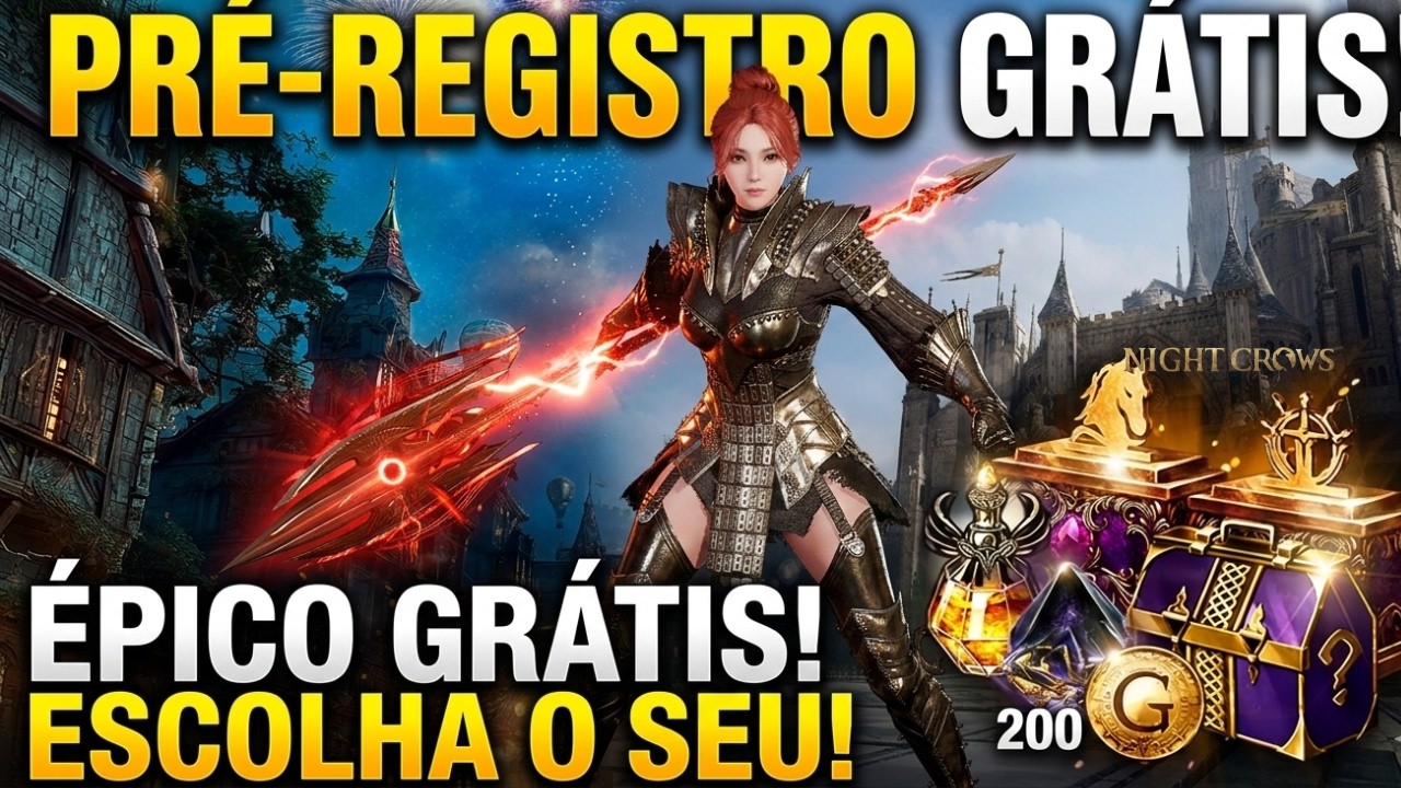 NOVO PRÉ-REGISTRO! Ganhe Montaria Épica e Planador Épico GRÁTIS! (Manutenção Night Crows)