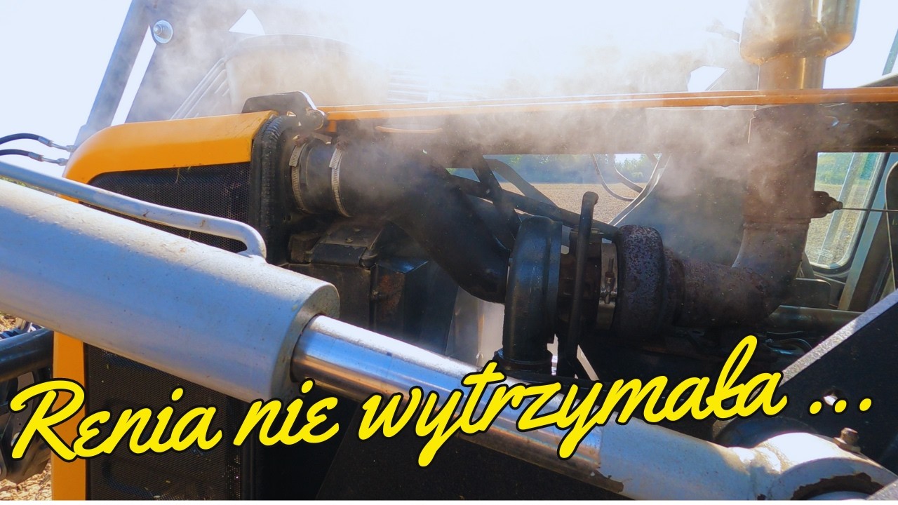 Siejemy mieszankę gorzowską, Ciągnik nie wytrzymał....