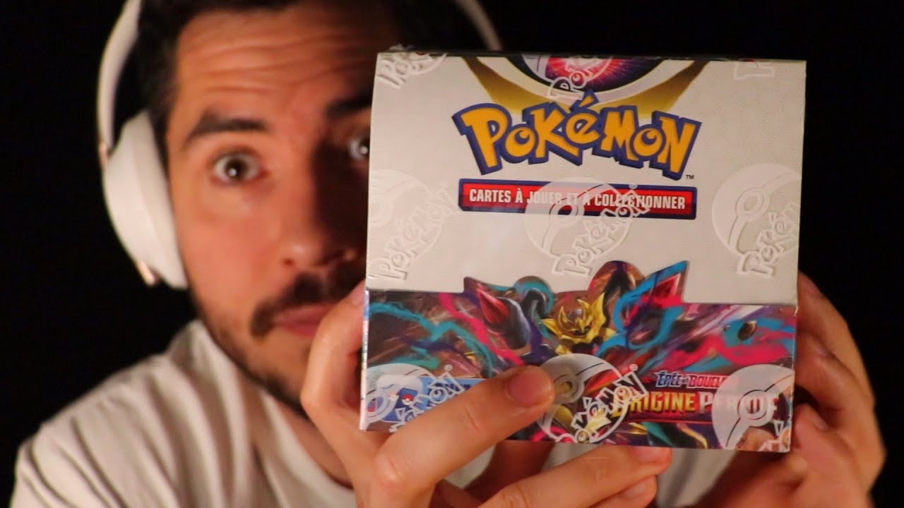 ASMR DISPLAY POKEMON ORIGINE PERDUS 1 heure pour 36 boosters