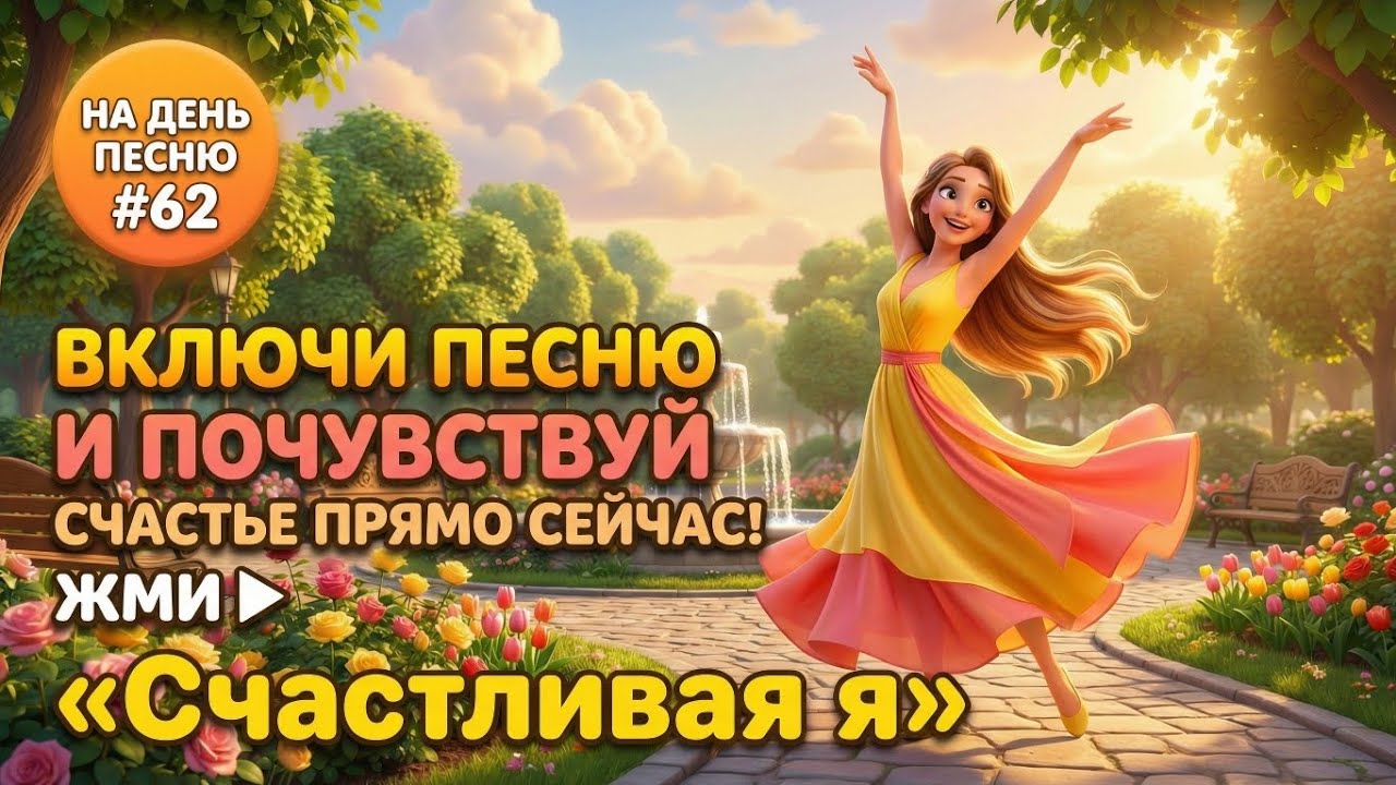 НА ДЕНЬ ПЕСНЮ #62 | Энергичная ПЕСНЯ-АФФИРМАЦИЯ на счастье | 