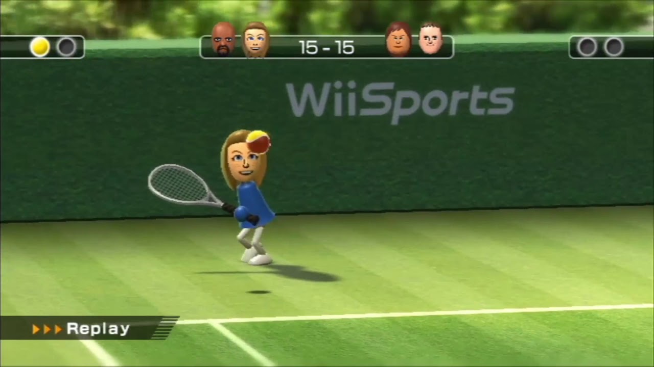 Wii Sports - Tennis - Matt & Abby VS Michael & Steph