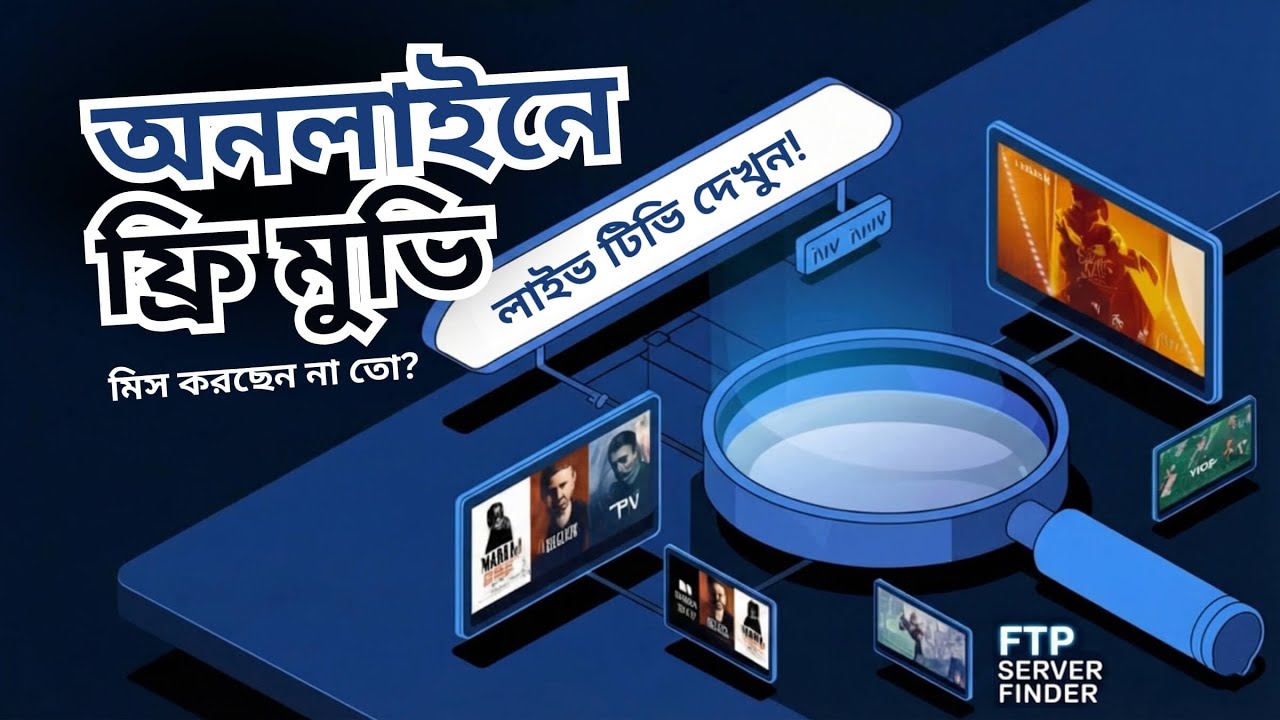 আপনার ISP-এর FTP সার্ভার খুঁজে বের করুন এবং দেখুন ফ্রি মুভি ও লাইভ টিভি