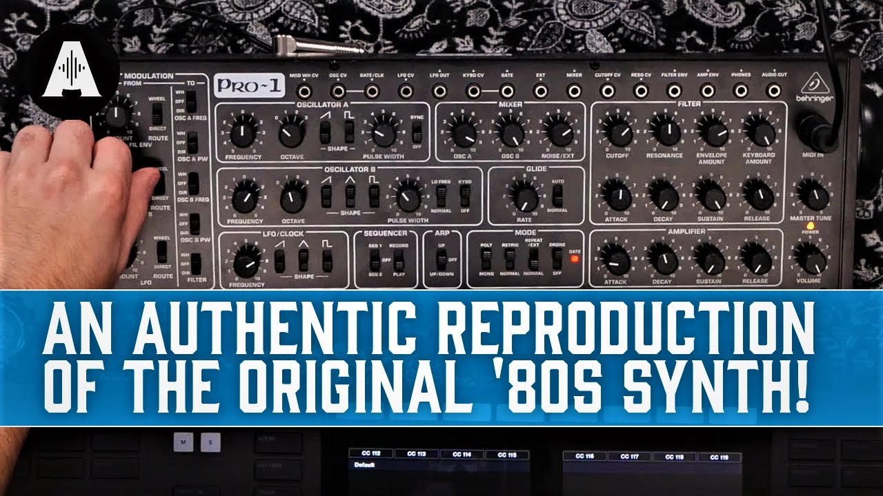 Behringer Pro-1 Analog Desktop Synthesizer | An Authentic Reproduction Of The Original '80s Synth!