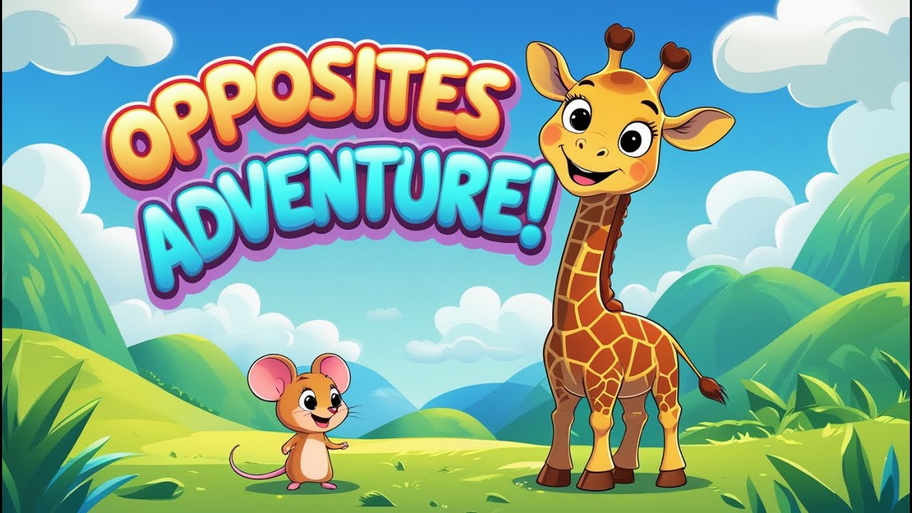 Opposites Adventure! | Fun & Educational Cartoon Song for Kids