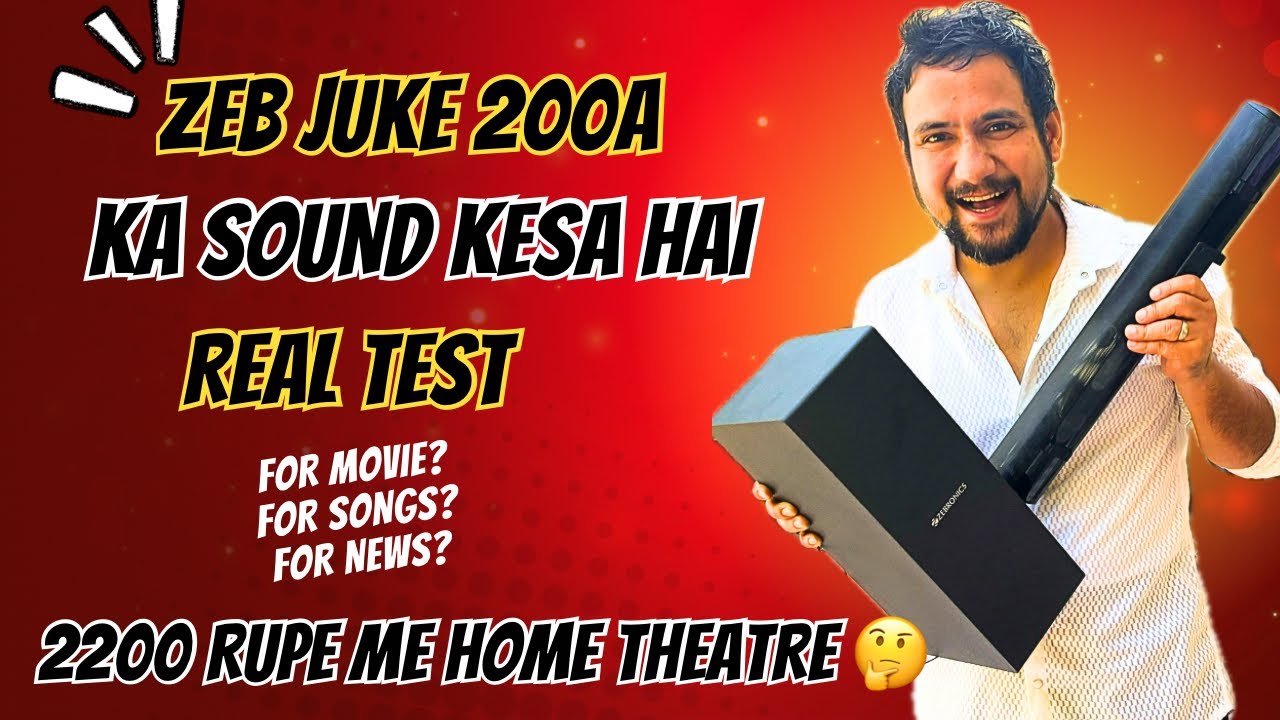 ZEBRONICS Juke Bar 200A unboxing and review 2025 #hometheater 