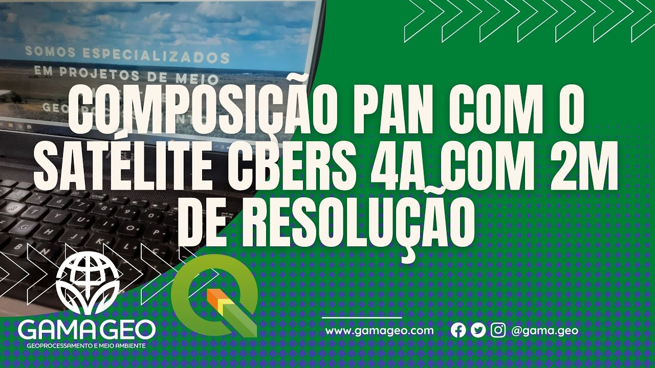 Como gerar COMPOSIÇÃO colorida PAN com 2m de resolução usando o Satélite CBERS4A - Fácil e prático