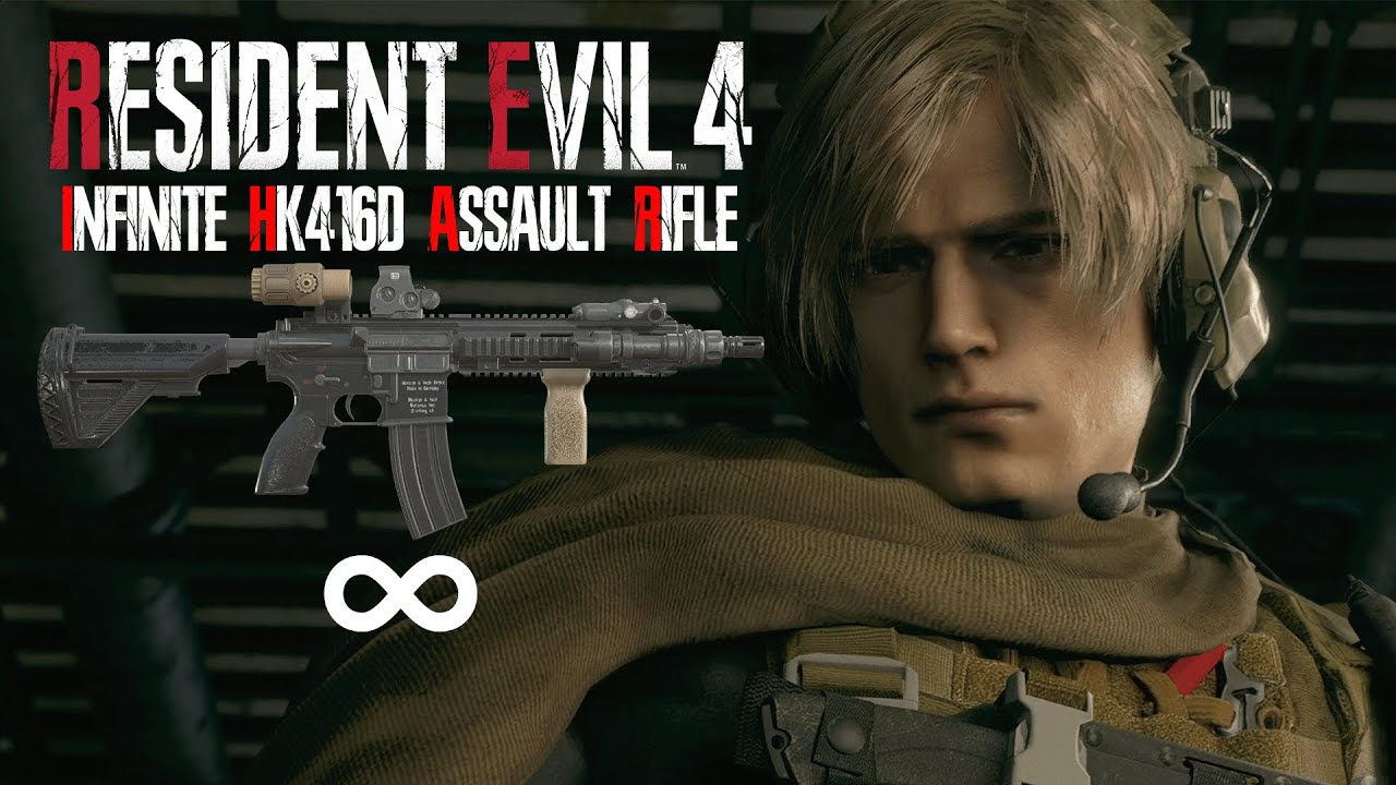 Resident Evil 4 Remake - Infinite HK416D Assault Rifle Only in Professional Full Gameplay