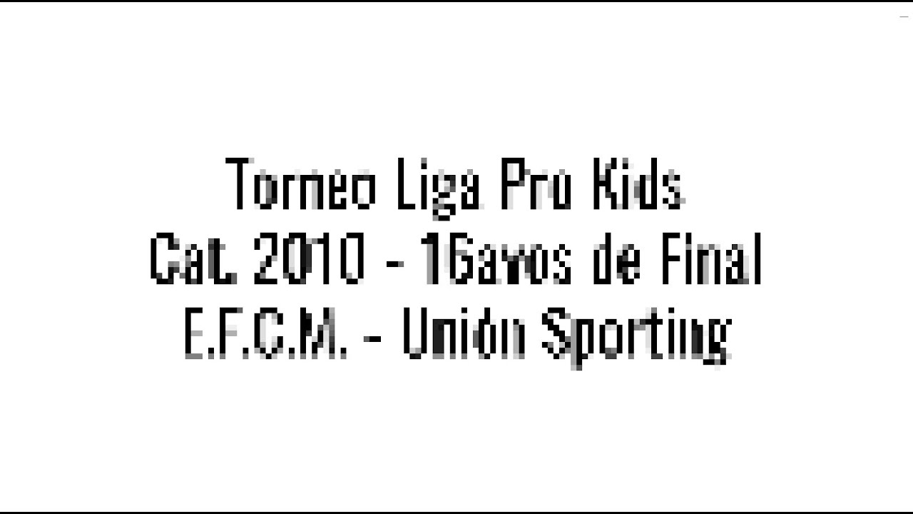 20260111 Liga Pro Kids E F C M - Unión Sporting Cat 2010