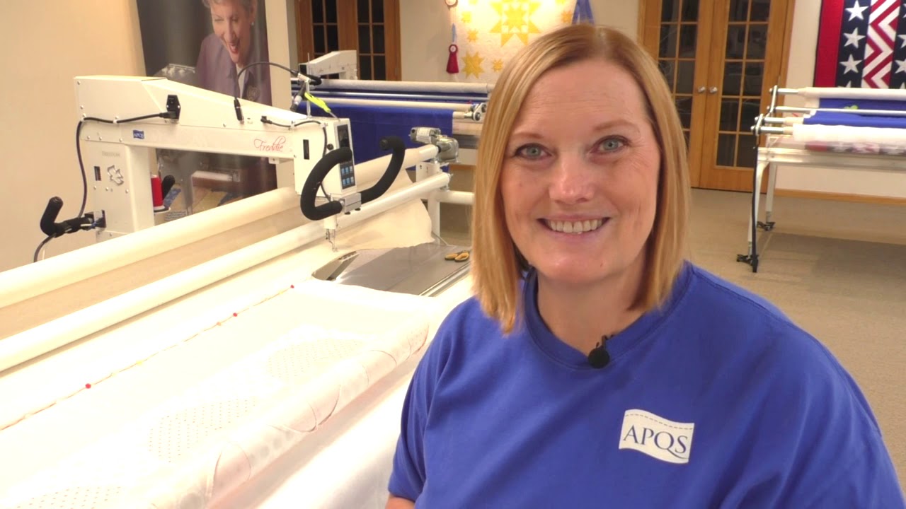 How to turn a quilt on an APQS longarm quilting machine