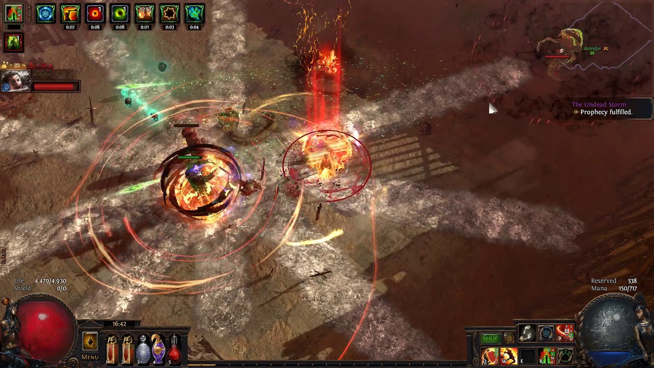 PoE boss - Pit of the Chimera - Shaper guardian - full block cleave, Ngamahu cyclone