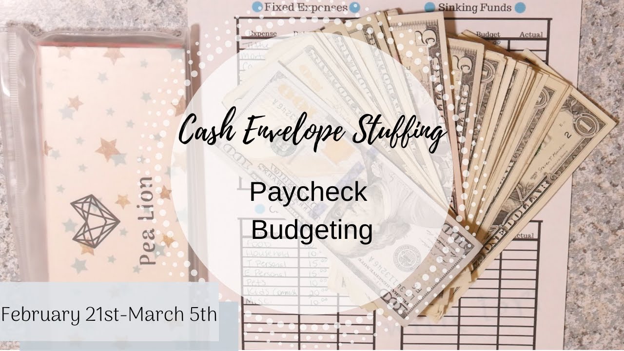 Budget With Me | Cash Envelope Stuffing | February 21st March 5th