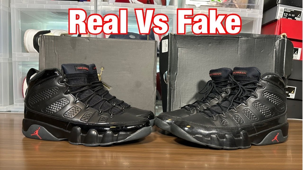 Air Jordan 9 Patent Bred Real Vs Fake Review