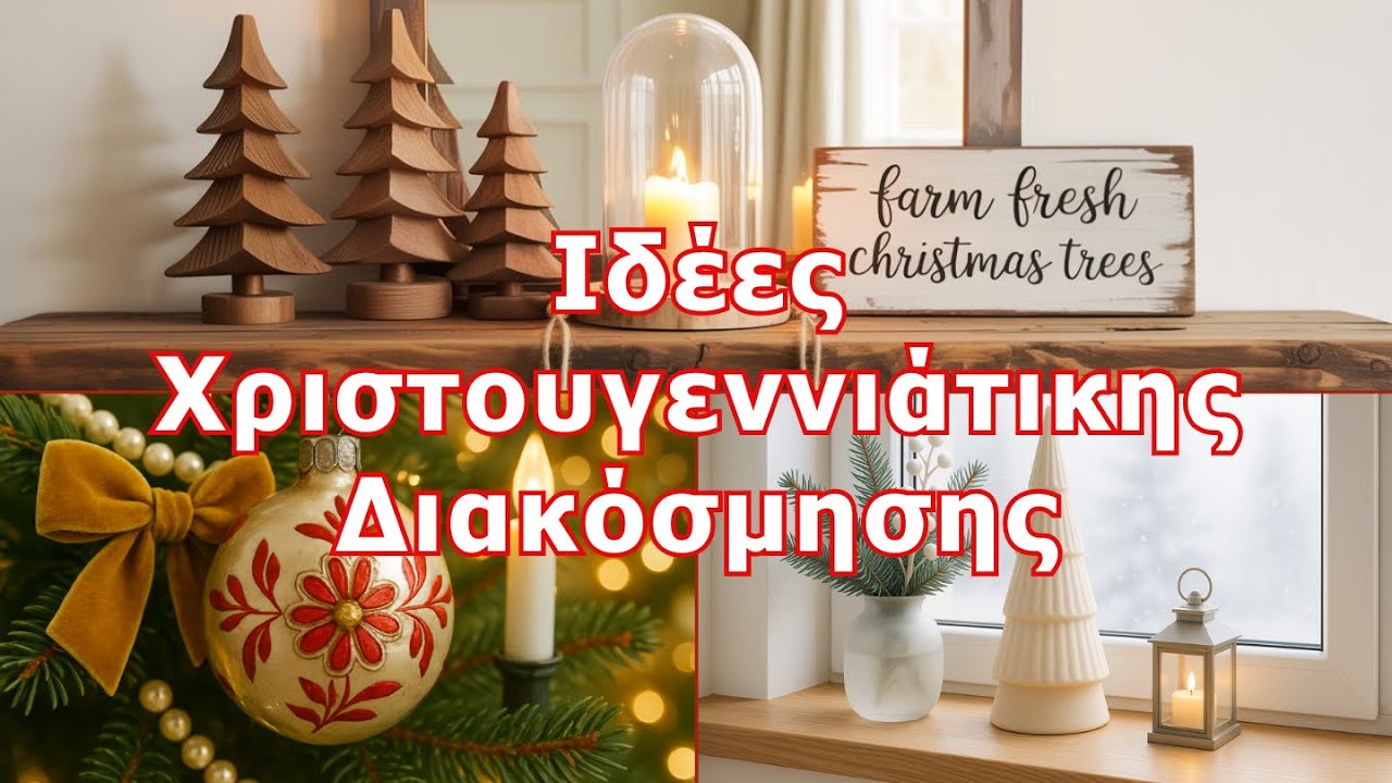 Ιδέες Χριστουγεννιάτικης Διακόσμησης Σαλονιού | Boho, Scandinavian, Modern, Rustic & Classic