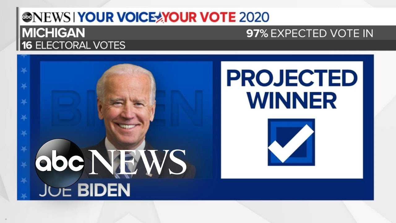Michigan projected to be won by Joe Biden